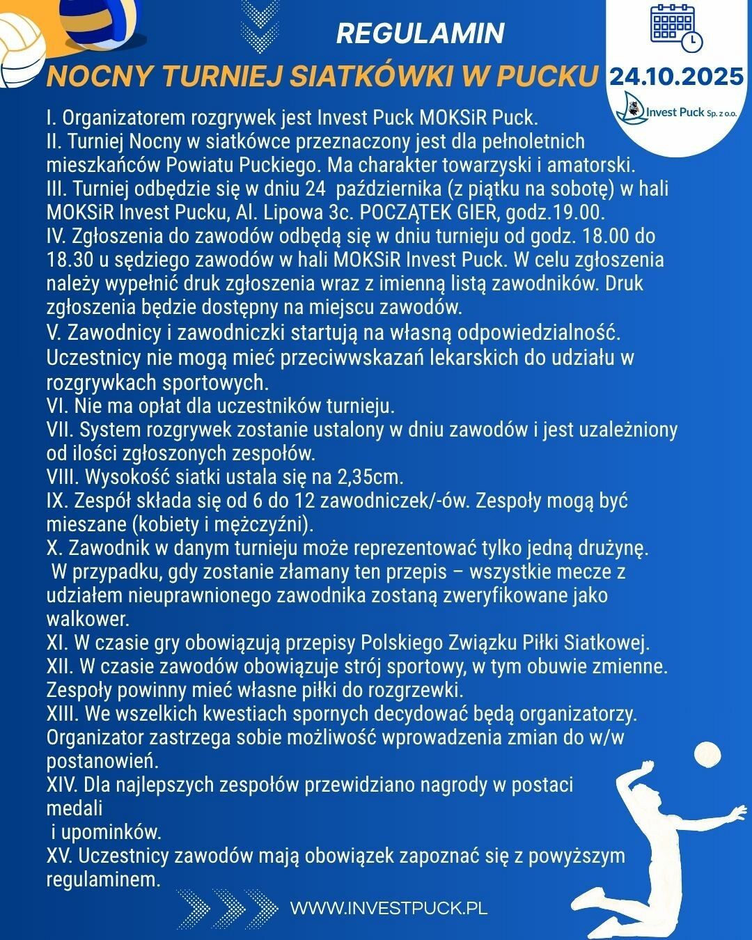 Nocny Turniej Siatkówki w Pucku