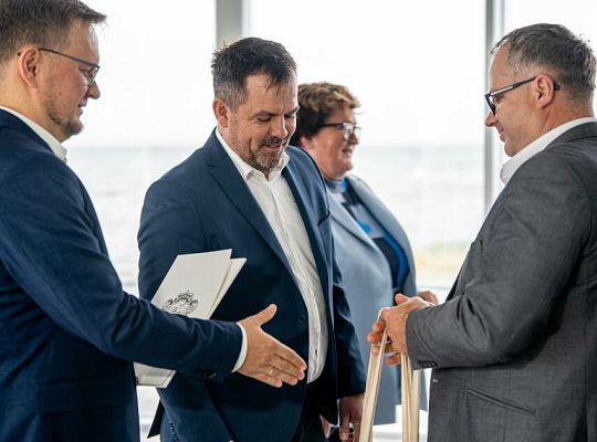 odbiór techniczny tzw. okrąglaka czyli nowej restauracji