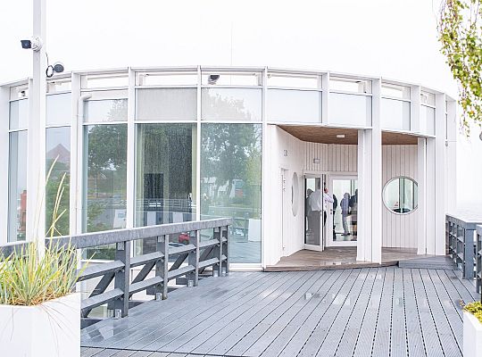 odbiór techniczny tzw. okrąglaka czyli nowej restauracji